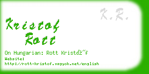 kristof rott business card